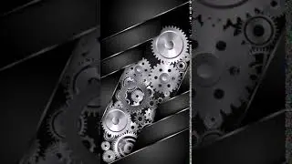 Silver Matte Gears Animated