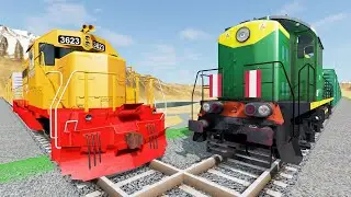 Crazy High Speed Train Crashes #3 - Beamng drive | Dancing Cars