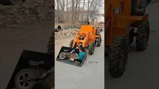 Agricultural household small loader factory direct sale. #Loader #Forklift #Smallloader