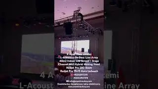 Profesyonel Teknik Kiralama - Truss - LAcoustics Dv Dosc Line Array - Chauvet Mk1 Hybrid - Redjet