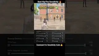 🎯 HIP FIRE SENSITIVITY  BGMI |How to improve  hipfire in bgmi  