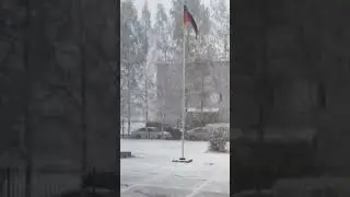 Снегопад в России