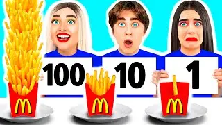 100 تحدي طبقات الطعام  #6