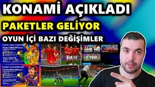 KONAMİ AÇIKLADI 🔥 PAKETLER GELİYOR 👀OYUN İÇİ BAZI DEĞİŞİMLER (MOBİLDE KARLI ve YAĞMURLU MAÇLAR)