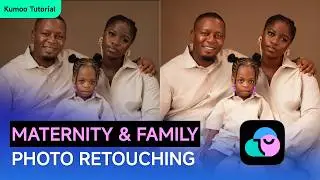 How Photographers Retouch Family Photos Fast | Fix Skin, Background & Batch Edit (Kumoo Tutorial)