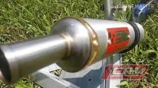 Knalpot ninja rr & r bluemoon original CRM racing , bukan dbs aitech criempie