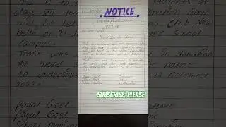 Notice for blood donation camp l notice writing class 2,3,4,5,6,7,8,9,10,11,12 l notice for class 12