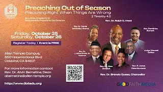 LIAT Preaching Conference - Preaching Out of Season - Preaching Right When Things Are Wrong