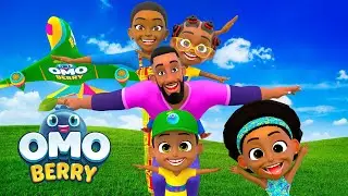Bonkers Airplane Adventure | OmoBerry | Safety Song & Airplane Song For Kids