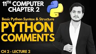 Python Comments | Basic Python Synatx & Structure | 11th Computer - Ch 2 - Lec 2