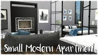 The Sims 4: Speed Build // SMALL MODERN APARTMENT