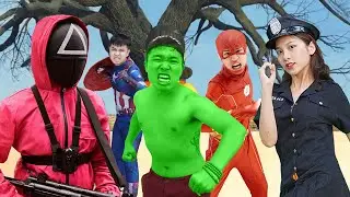 Superhero Squid Game In Real Life - GreenManTV