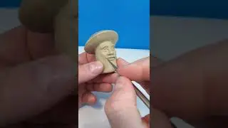 Как слепить гриб с глазами / леплю из скульптурного пластилина мастер-модель /  живой гриб