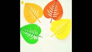Paper Decorative leaves | Paper Leaves | Shorts | Ytshorts | Diary Of Art