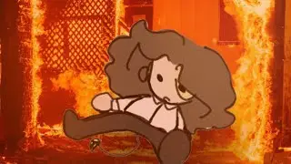 inko break-dancing while corza burns down her village