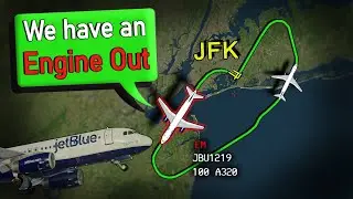 ENGINE FAIL AFTER TAKEOFF | Jetblue A320 Emergency Return to JFK