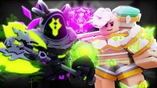 Jade vs Void Regent in Roblox Bedwars..