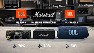 JBL Flip 6 vs Marshall Emberton III vs JBL Charge 5