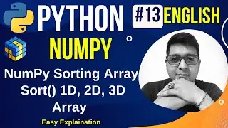 NumPy Sorting Array || Sort() 1D, 2D, 3D Array || Complete Python Numpy Tutorial