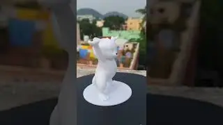 Dancing cat pen holder 3D printed #dancingcat #3dprinting