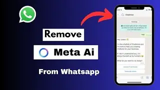 How To Remove Meta AI on WhatsApp | Delete Meta AI in WhatsApp | Hide AI Button