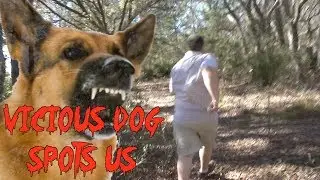 VICIOUS DOG SPOTS US AT THE SATANIC RITUAL...