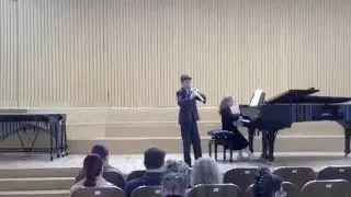 Конкурс им. Рубинштейна 1-й тур "Вечерняя"  и "Трактор" Андреев Всеволод - 9 лет (гобой)