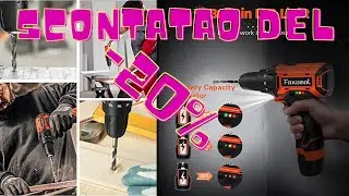 Faxamol Trapano Avvitatore Batteria 12V, Avvitatore Elettrico 30Nm Max con 2 Batteries 1.5Ah,