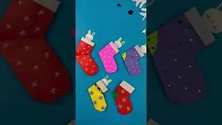 Origami Paper Christmas Socks Gift Idea #shorts