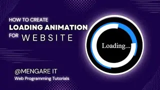 How To Create A Loading Animation For Website Using HTML and CSS | CSS ANIMATION 2023