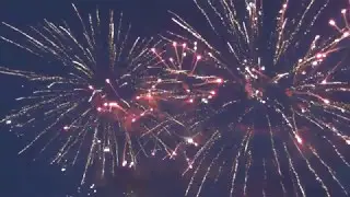 Фейерверк на военно патриотическом слёте ГАООРДИ туристический лагерь Лена 2017 год