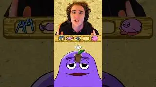 GRIMACE MAKEOVER💜😈 #andyplayzgamez #grimace