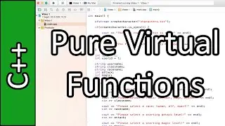 Pure Virtual Functions and Abstract Classes - C++ Programming Tutorial #45 (PC / Mac 2015)
