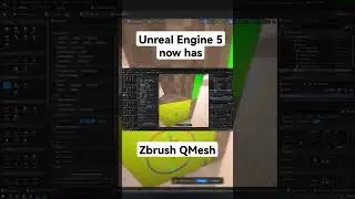 Unreal Engine 5 now has Zbrush QMesh feature
