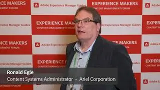 Testimonial from Ronald Egle | Adobe Experience Manager Guides User Conference 2024