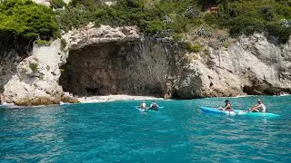 SCENIC DUBROVNIK BOAT RIDE AROUND LOKRUM ISLAND/ADRIATIC SEA COASTLINE! (4K)
