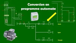 CONVERSION DE SCHEMA ETOILE TRIANGLE EN PROGRAMME AUTOMATE