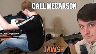 CALLMECARSON and JAWSH build a chair BEST MOMENTS | twitch clips