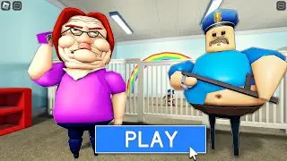 🍧 BARRY NURSERY 🥧 NEW SCARY OBBY FULL GAMEPLAY (ROBLOX)