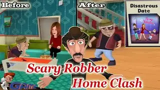 Let's scare Robber's Girlfriend 😅😂(DISASTROUS DATE) - Scary Robber Home Clash Updates GAME