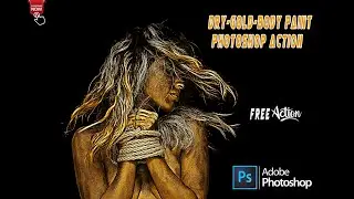 photoshop editing tutorials Dry Gold Body Paint Photoshop Action free Saad bbc Studio