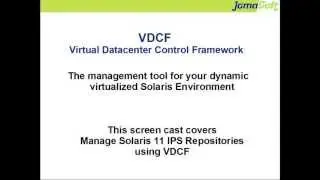 Manage Solaris 11 IPS Repositories using VDCF