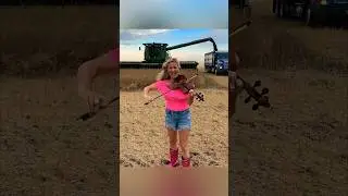Do Lord & a combine comes behind me😳 Farming & Hymns! Part 1! 