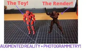 Animating an action figure via Photogrammetry + Augmented Reality!