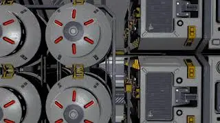 4K Green Screen Free - SPACESHIP CORRIDOR to HATCH REVEAL