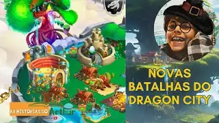 Batalhas do Dragon City com o Arthur