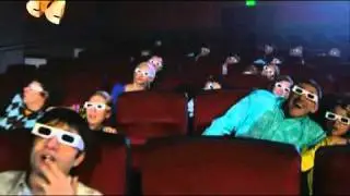Прикол в кино :) 3D!!! :) Fail at cinema!