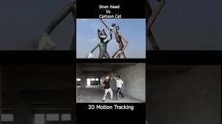 Giant Siren Head Vs Cartoon Cat Motion Capture 