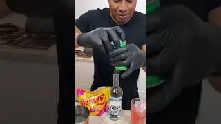 #shorts Pink Starburst Cocktail 🍭#tipsybartender #alcoholtok #cocktail