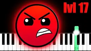 Geometry Dash - Level 17 (Blast Processing) | Piano Tutorial